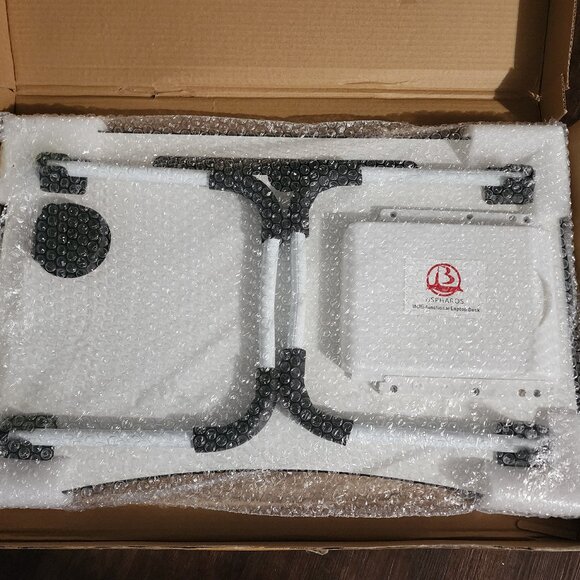 Foldable Laptop Table, Portable Lap Desk Bed Table Tray - Picture 6 of 8